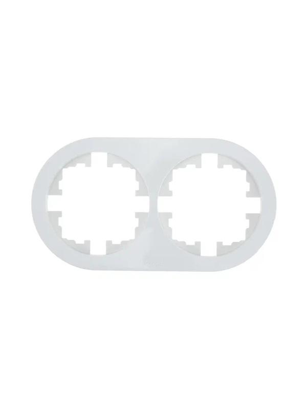 Рамка 2-м OSEN горизонт. круглая бел. LEZARD 744-0200-147