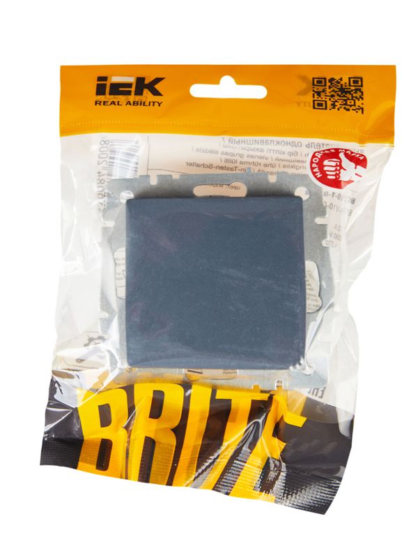 Выключатель 1-кл. СП BRITE ВС10-1-0-БрМ 10А механизм маренго IEK BR-V10-0-10-K35