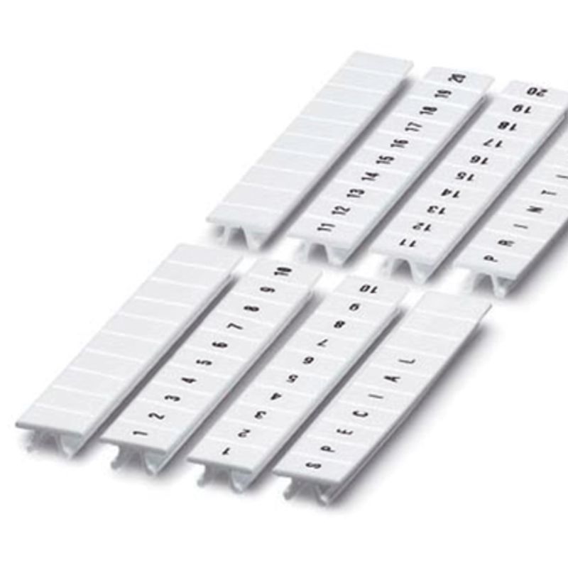Маркировка для клемм ширина 6мм L1 L2 L3 N PE горизонтальная ориентация 1шт=полоса из 10 маркеров (уп.10шт) DKC NUPUTUK-6-L1-PEH