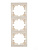 Рамка 3-м Mira вертикал. крем. LEZARD 701-0300-153