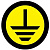 Знак "Земля" круглый d20мм EKF an-1-04