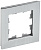 Рамка 1-м BRITE РУ-1-1-БрА металл алюм. IEK BR-M12-M-K47