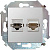 Розетка компьютерная 2-м СП Simon15 RJ45 кат.5E Systimax механизм бел. Simon 1591593-030