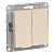 Выключатель 2-кл. СП AtlasDesign 10А IP20 (сх. 5) 10AX механизм беж. SchE ATN000251