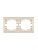 Рамка 2-м Mira горизонт. крем. LEZARD 701-0300-147