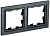 Рамка 2-м BRITE РУ-2-БрЧ черн. IEK BR-M22-K02