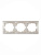 Рамка 3-м Mira горизонт. жемчуж./бел. перламутр. LEZARD 701-3000-148