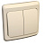 Выключатель 2-кл. СП Этюд 10А IP20 с подсветкой крем. SchE BC10-006K
