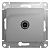 Розетка телевизионная TV Glossa коннектор механизм алюм. SchE GSL000393