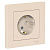 Розетка 1-м СП AtlasDesign 16А IP20 с заземл. защ. шторки в сборе беж. SchE ATN000244