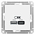 Розетка USB AtlasDesign тип A+C 5В/2.4А 2х5В/1.2А механизм бел. SchE ATN000139