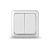 Выключатель 2-кл. ОП Олимп 10А IP20 бел. UNIVersal О0023