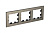 Рамка 3-м AtlasDesign Nature металл латунь SchE ATN312203