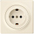 Розетка 1-м СП Florence 16А IP20 с заземл. защ. шторки винт. клеммы механизм беж. 1E10101301 OneKeyElectro 2172787