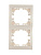 Рамка 2-м Mira вертикал. крем. LEZARD 701-0300-152