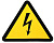 Знак "Молния" 85х85х85мм EKF an-1-03-2
