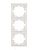 Рамка 3-м Mira вертикал. бел. LEZARD 701-0200-153