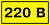 Символ "220В" 38х90 IEK YPC10-0220V-3-021