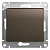 Выключатель 1-кл. СП Glossa 10А IP20 (сх. 1) 10AX механизм шоколад. SchE GSL000811