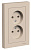 Розетка 2-м. AtlasDesign 16А без заземл. в сборе песочн. SE ATN001220