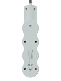 Удлинитель 3х3м с заземл. 10А IP20 USB 2800Вт 220В ПВС 3х1 с выкл. черн. КОСМОС YKsm3m3g-Z-VU10А-B