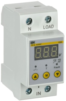 Реле напряжения РН-д 1ф 36мм 63А KARAT IEK IVR21-1-63