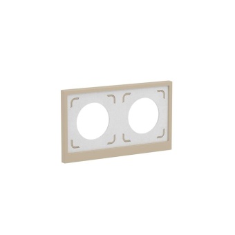 Рамка 2-м KANT IP44 ванильн. марципан DKC 7015944