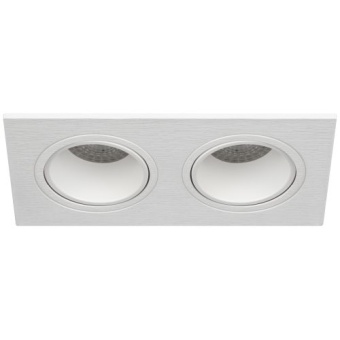 Светильник встраиваемый декоративный KL90-2 WH MR16/GU5.3 бел. пластик. Эра Б0054371
