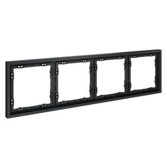 Рамка 4-м S70 пластик. графит Voltum VLS100407