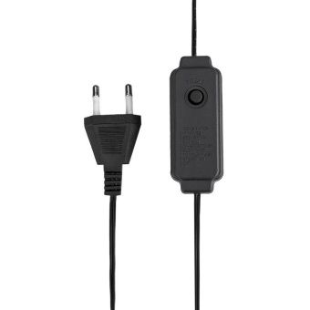 Гирлянда светодиодная "Роса" 50м 500LED бел. IP20 230В с контроллером провод зел. Neon-Night 303-285
