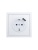Розетка 1-мест. с/з+USB разъем ZIMA IP20 бел. LEZARD 704-0288-181