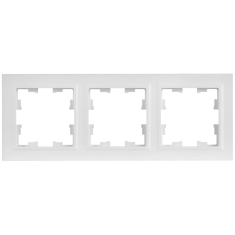 Рамка 3-м BRITE РУ-3-БрАБ арктич. бел. IEK BR-M32-K91