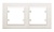 Рамка 2-м Karea горизонт. крем. Makel 56010702