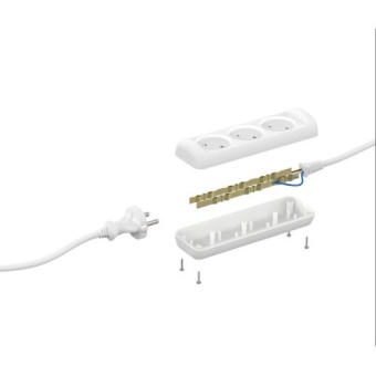 Удлинитель 3х7м без заземл. 10А IP20 U-3-7m-2х1 ПВС 2х1 Эра Б0028357