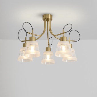 Светильник Caramel 5х60Вт E27 IP20 подвесной Freya FR5522PL-05BS
