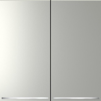 Переключатель проходной 2-кл. СП S70 10А с подсветкой механизм сталь Voltum VLS020405