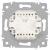Выключатель 2-кл. СП Accent 6-104-05 10А IP20 250В AL/CU антрацит Intro Б0063488