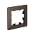 Рамка 1-м AtlasDesign Air мокко/дым. черн. SE ATN220601