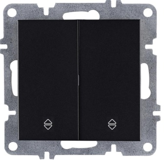 Выключатель проходной 2-кл. LAVIN/KAREN механизм черн. ARVIA 50 07 2000 211