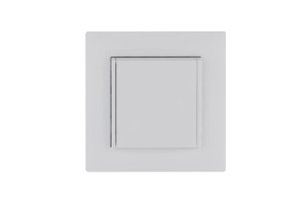 Розетка 1-м с крышкой Karea RIZZ с заземл. бел. Makel 88001029