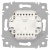 Переключатель 2-кл. СП Accent 6-107-09 10А IP20 250В AL/CU титан Intro Б0063572