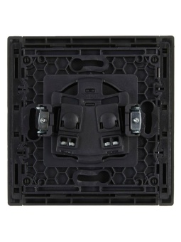 Розетка 1-м СП FORTE&PIANO FP318 10А без заземл. без защ. шторок винт. крепл. сер. IEK FP-R10-10-K03