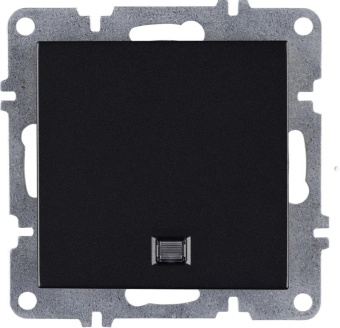 Выключатель 1-кл. LAVIN/KAREN с подсветкой механизм черн. ARVIA 50 07 2000 201