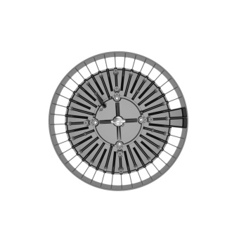 Светильник светодиодный ДСП IB 11 S 200W VW 840 BK 353х353х117мм 200Вт 4000К IP65 High Bay подвес черн. Русский Свет 16091123175