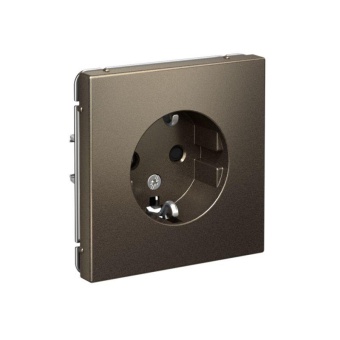 Розетка ArtGallery 16А с заземл. защ. шторки механизм мокко SE GAL000645