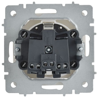 Розетка BRITE РСбш10-3-44-БрАБ 16А IP44 с заземл. защ. шторки с крышкой механизм арктич. бел. IEK BR-R16-16-44-K91
