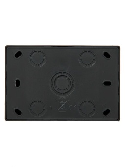 Розетка 2-м ОП LETO с заземл. закрытый корпус ПБТ черн. бархат LEZARD 752-4200-127B