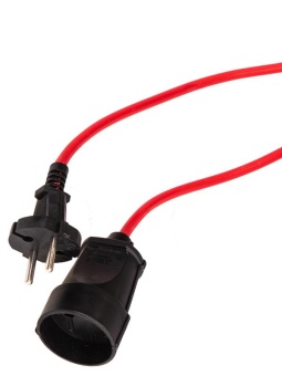 Удлинитель-шнур 1х50м 10A 220В 2200Вт ПВС 2*0.75 УХ10 Россия УХ10 КОСМОС YSHKsm50m-1g(10A)S