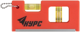 Уровень-брелок 100мм 2 глазка пластик. КУРС 17831
