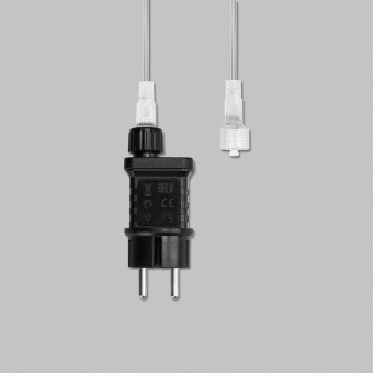 Гирлянда светодиодная занавес 3х2м 264 LED бел. прозр. ПВХ IP44 эффект мерцания 22 нити 12 LED/нить Neon-Night 235-525